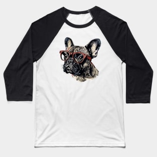 Frenchie Finesse: Specs Appeal for the Pawsome Pup! Baseball T-Shirt